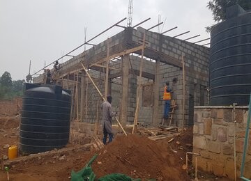 Constuction of service building